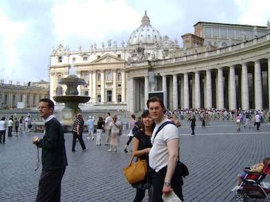 Thomas in Rome juni 2008